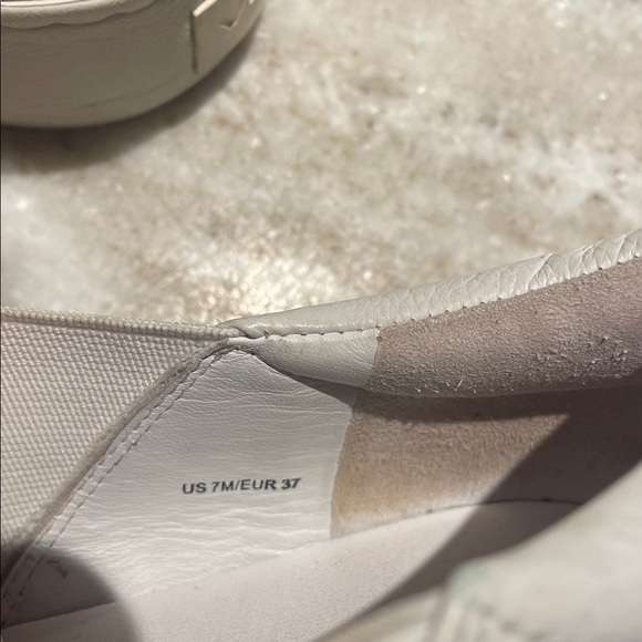 Vince 7 Warren White Slip-On Sneakers All White Leather - Picture 5 of 5